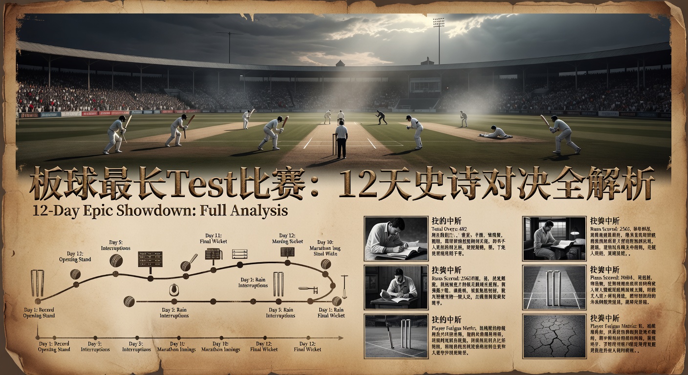 板球最长Test比赛：12天史诗对决全解析